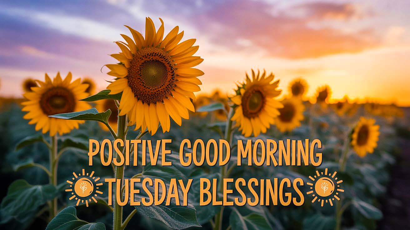 positive Good Morning Tuesday blessings