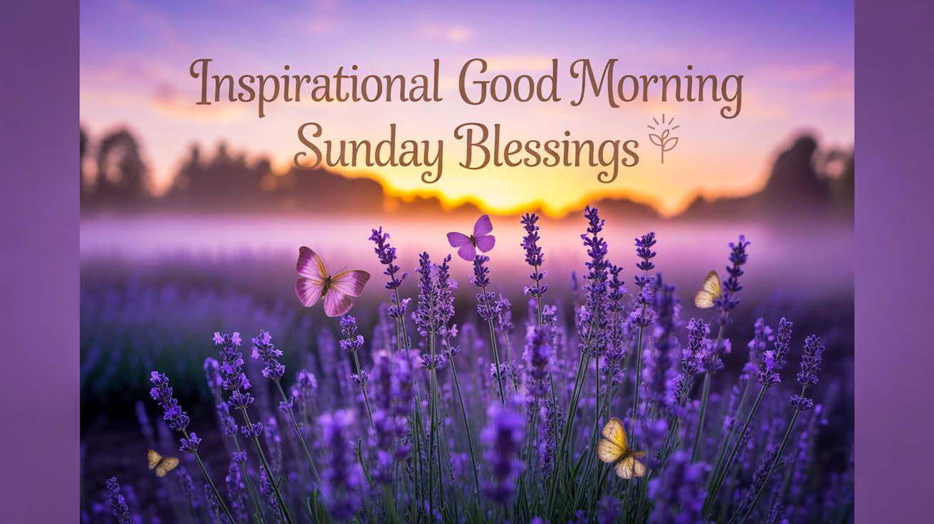 inspirational Good Morning Sunday blessings