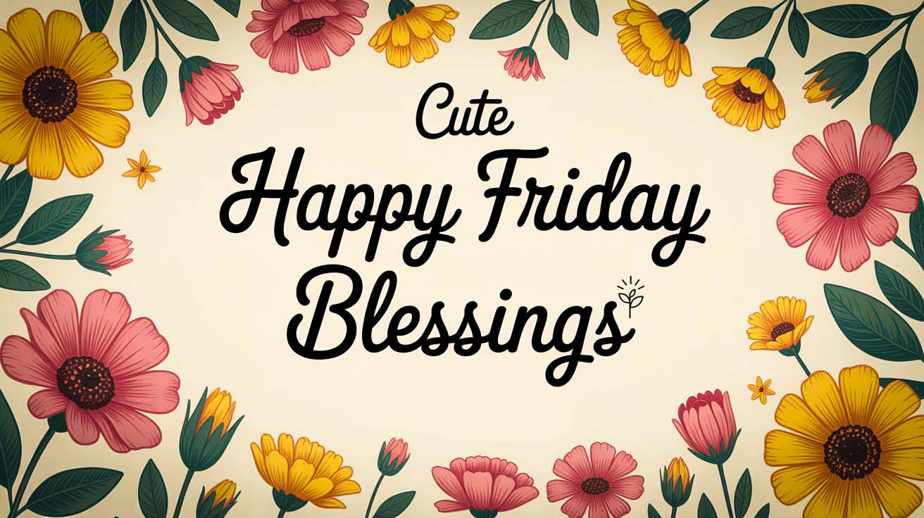 cute happy friday blessings