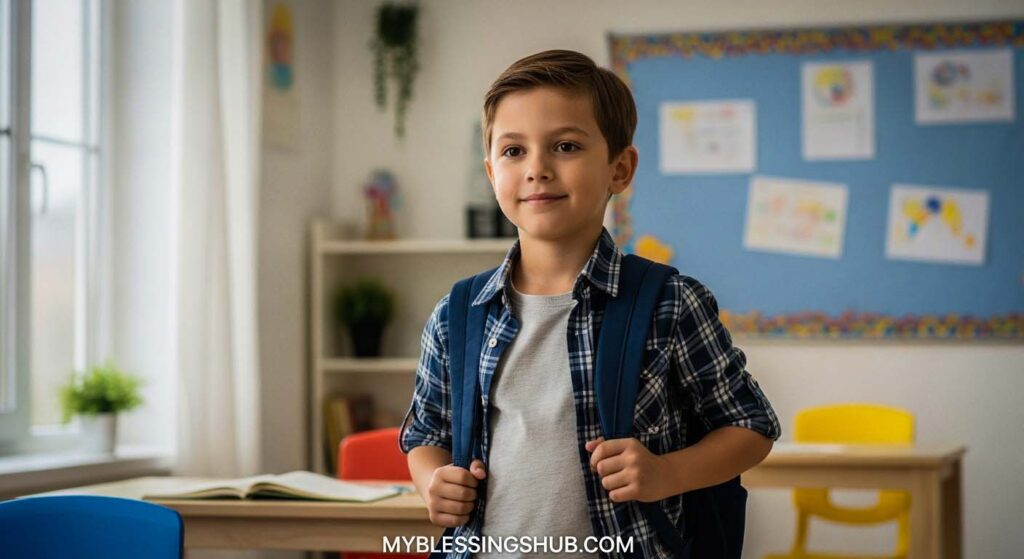confident child showing self-belief and motivation in positive environment