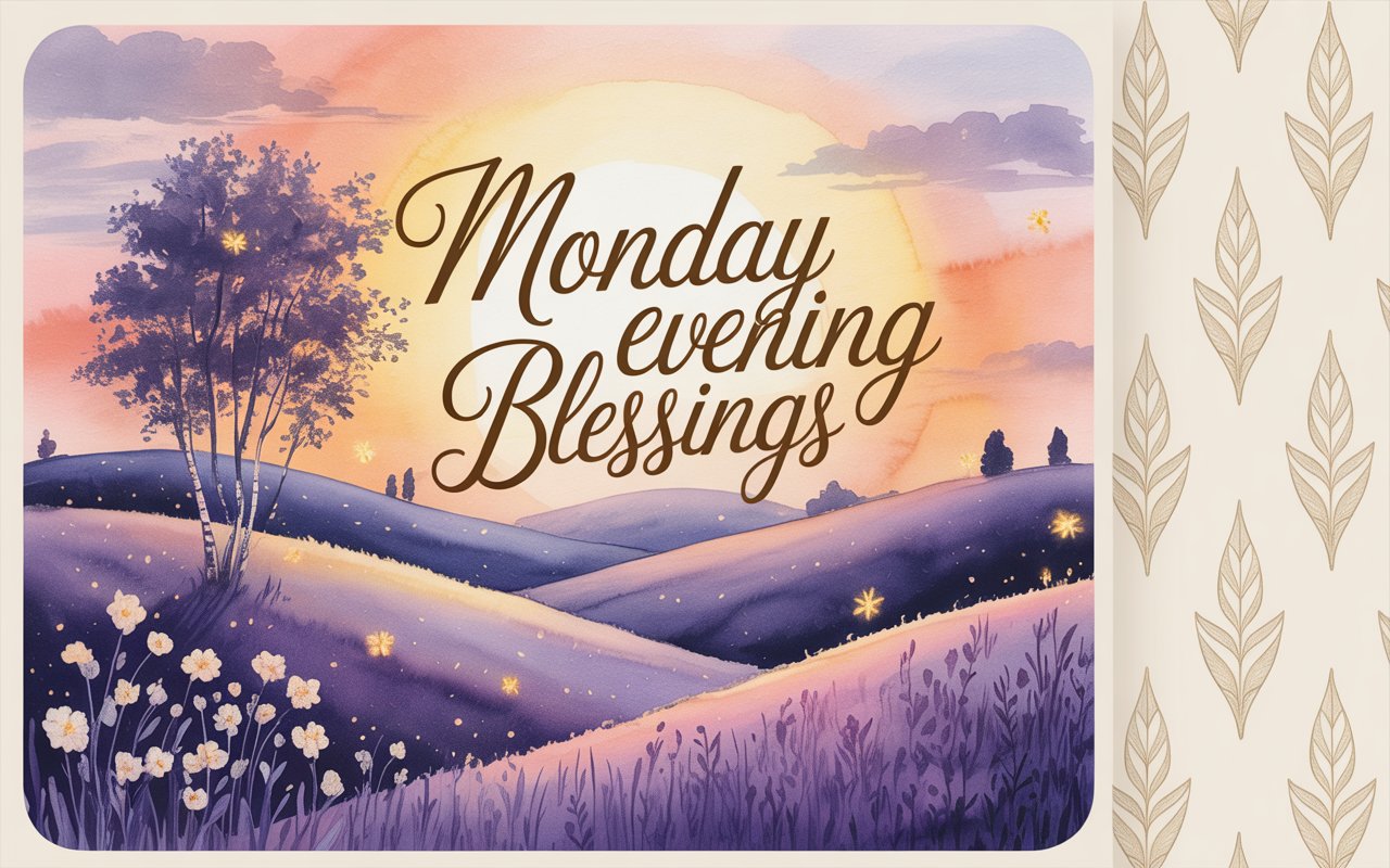 monday evening blessings