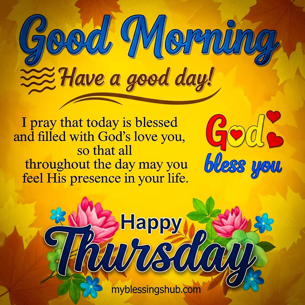 thursday blessings images