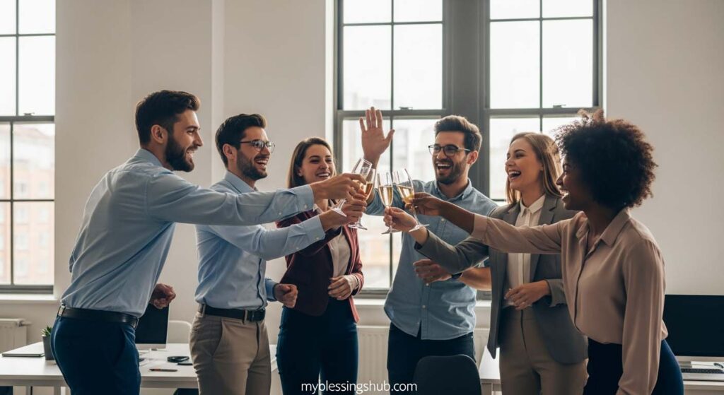 thursday workplace achievement team celebration
