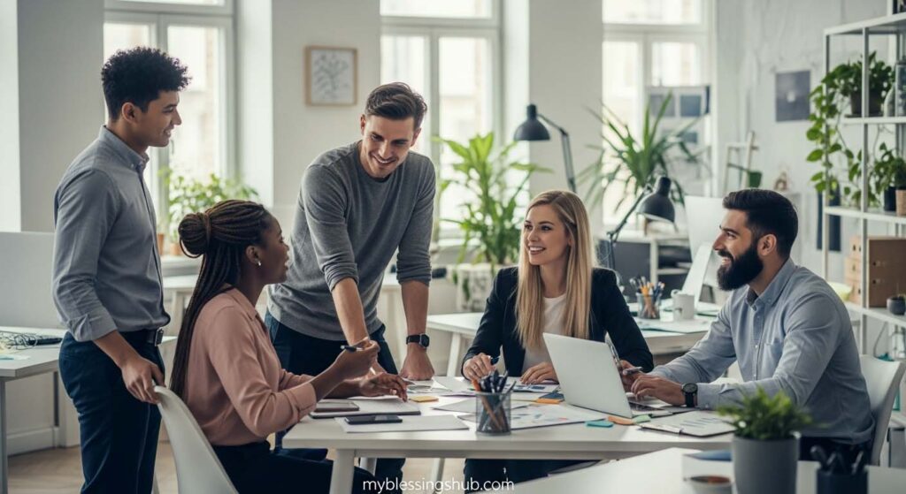 thursday workplace team motivation collaborative environment