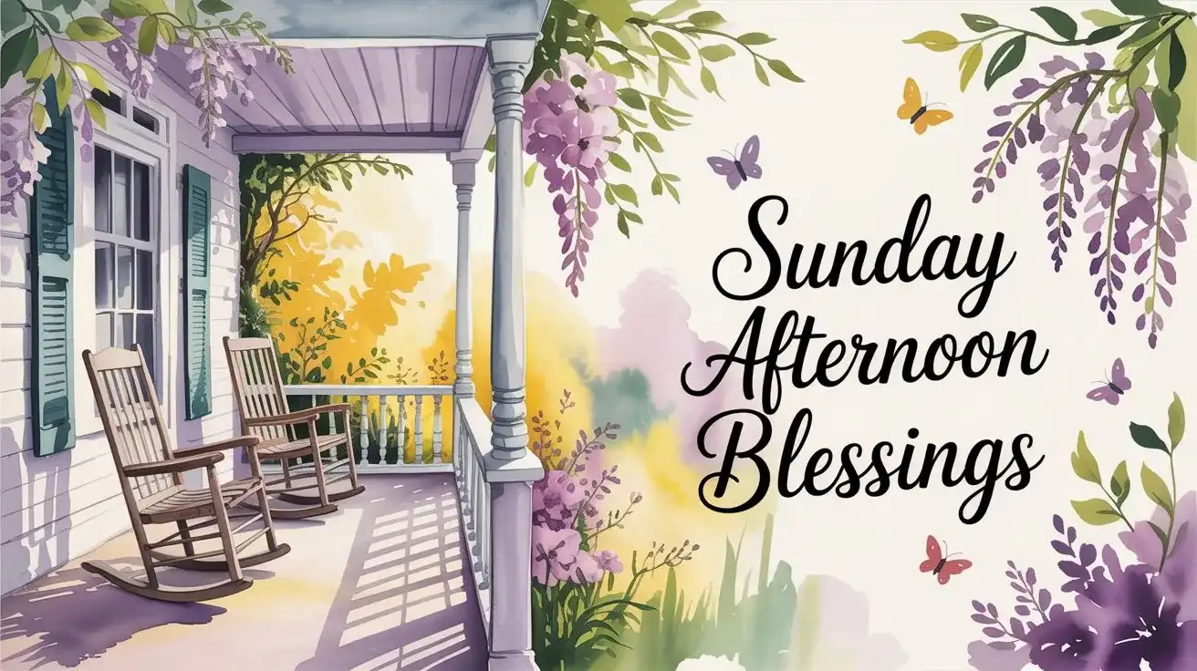 sunday afternoon blessings