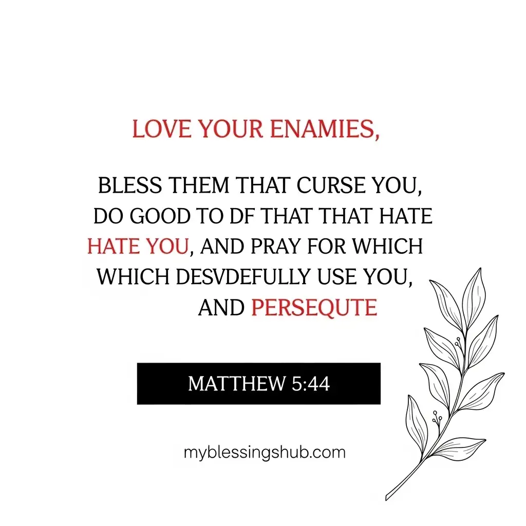 bible quotes for enemies
