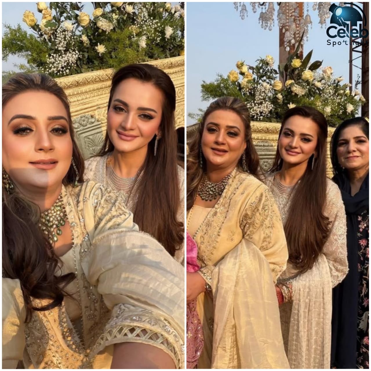 Maryam Aurangzeb in Nomi Ansari dress at Junaid Safdar wedding