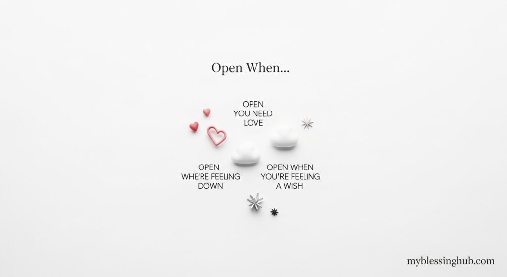 open when letter ideas