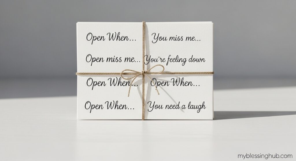open when letter ideas for couples