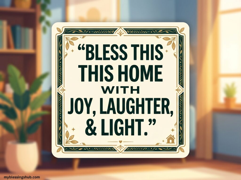 short Inspiring New Home Blessing