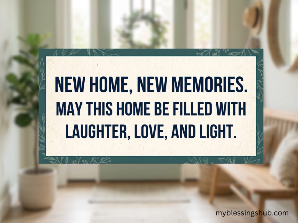 New Home Blessings & Housewarming Quotes