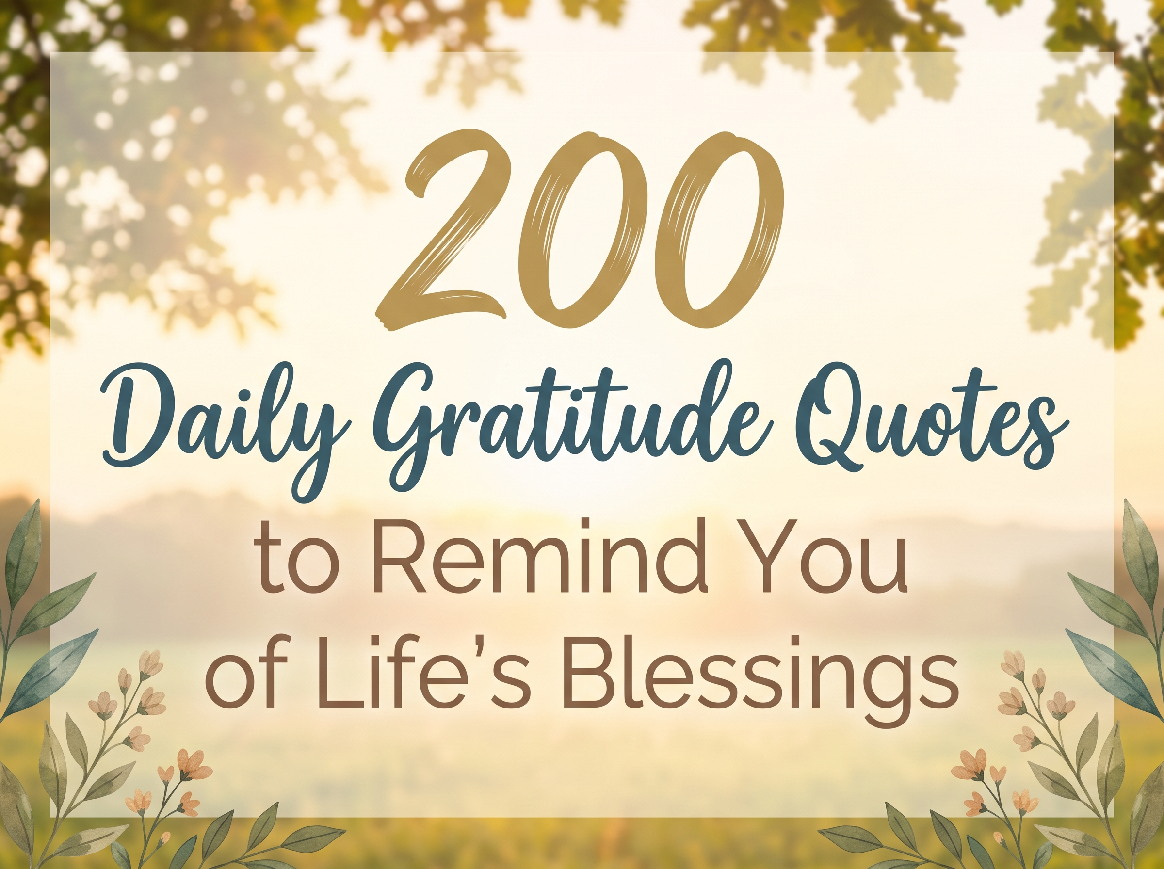 daily gratitude quotes