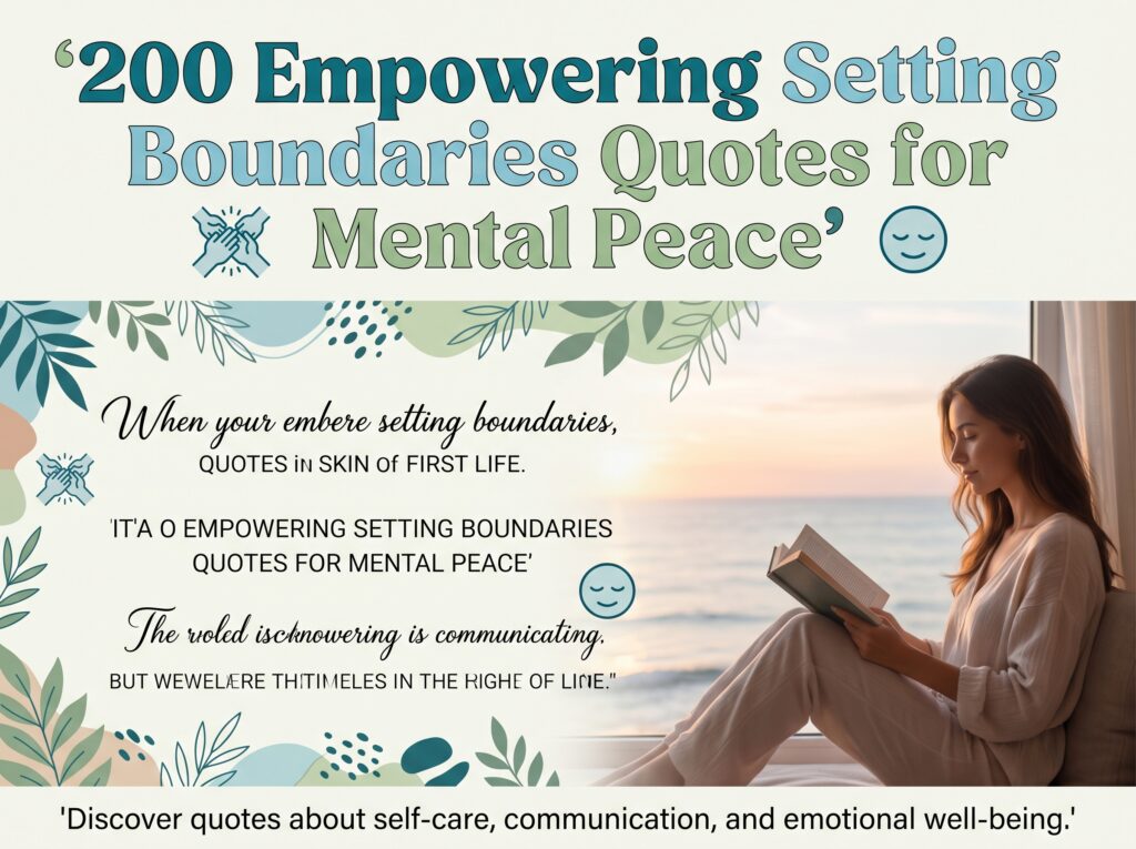 setting boundaries quotes