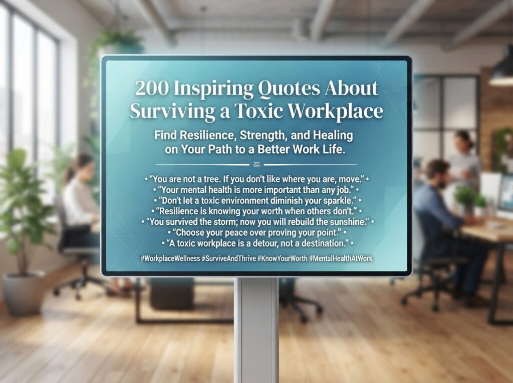 Quotes About Surviving a Toxic Workplace