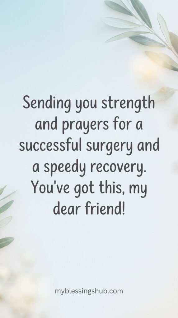 prayers before surgery