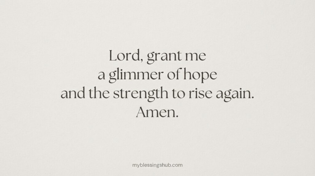 daily prayer for depression and sadness