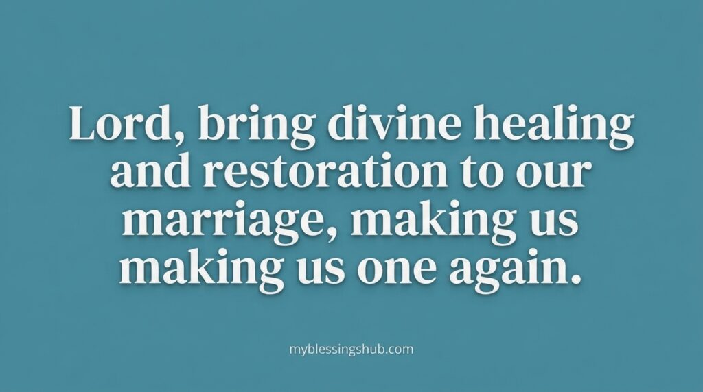 Prayer for Marriage Restoration