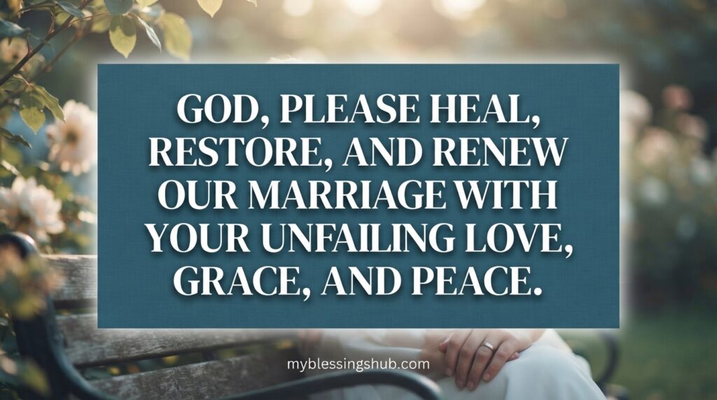 Prayer for Marriage Restoration