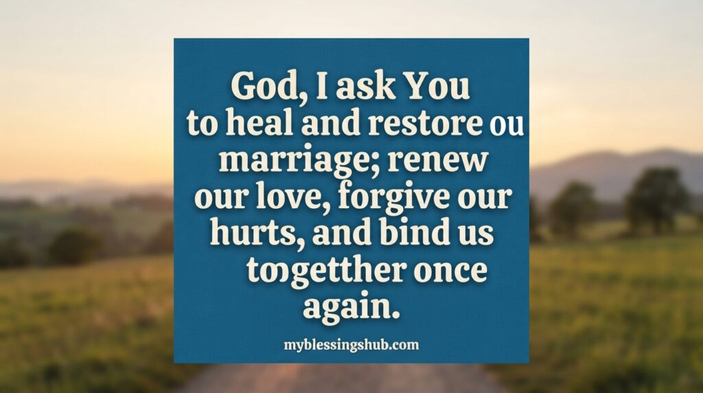 Prayer for Marriage Restoration