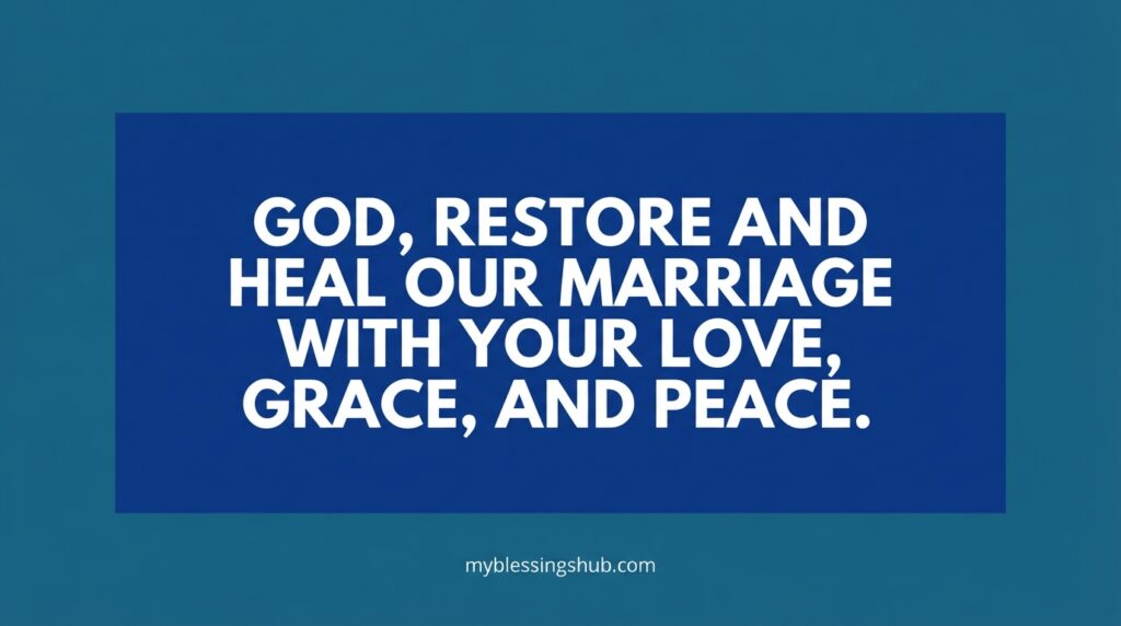 Prayer for Marriage Restoration