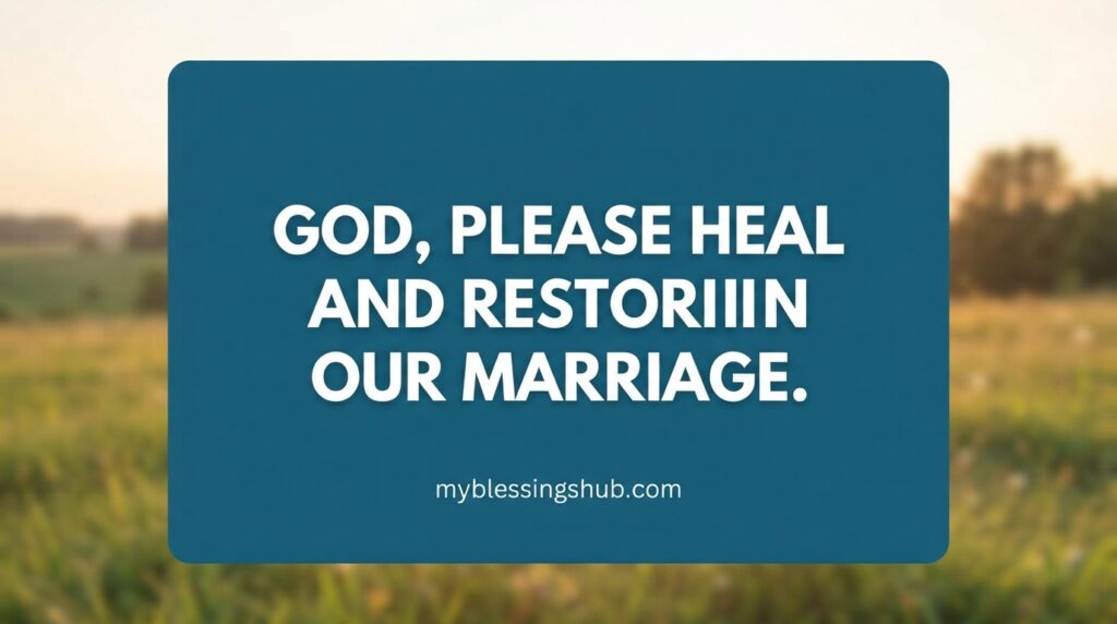 Prayer for Marriage Restoration