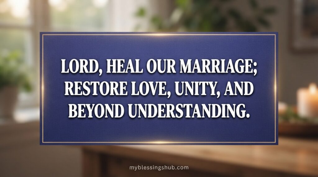 Prayer for Marriage Restoration