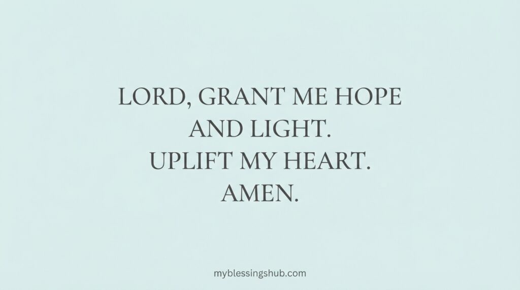 daily prayer for depression and sadness