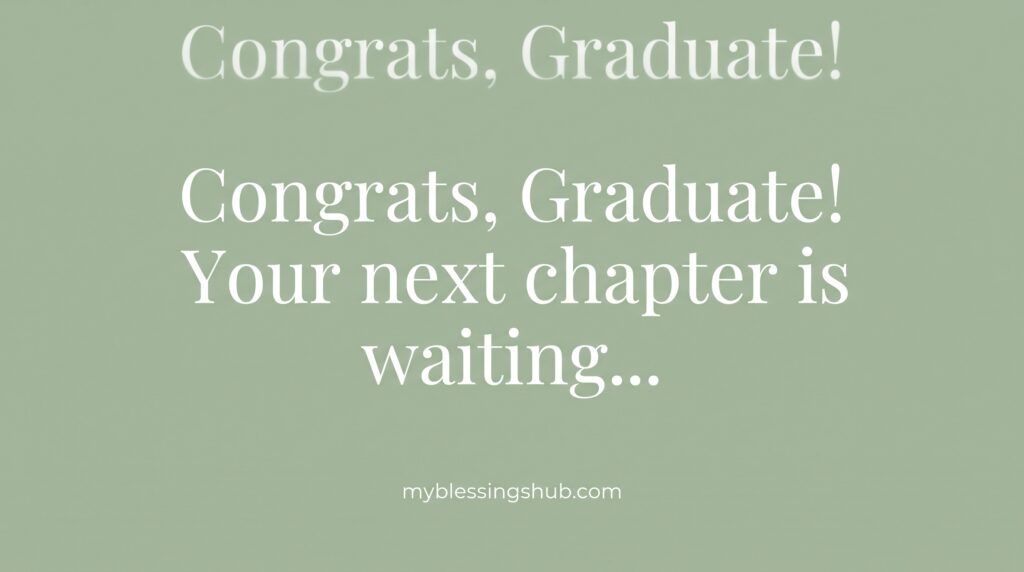 graduation blessings and prayers