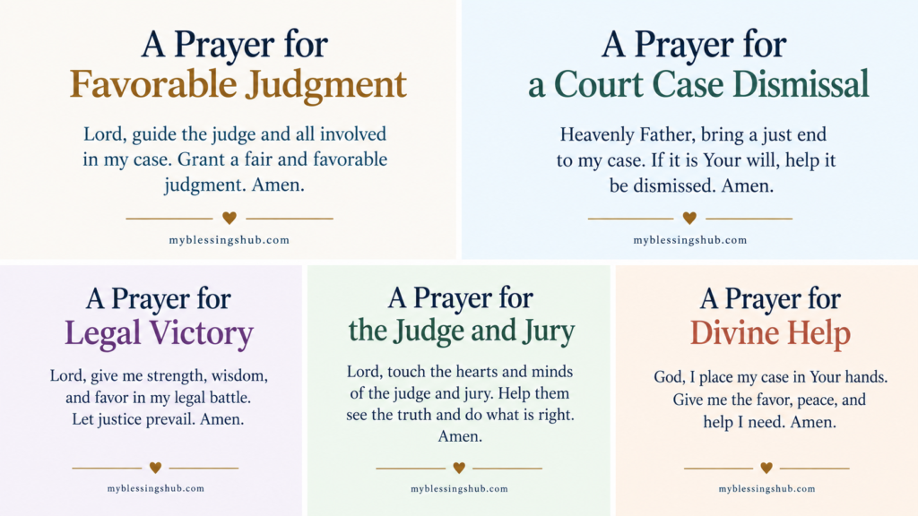 Prayers for Winning a Court Case