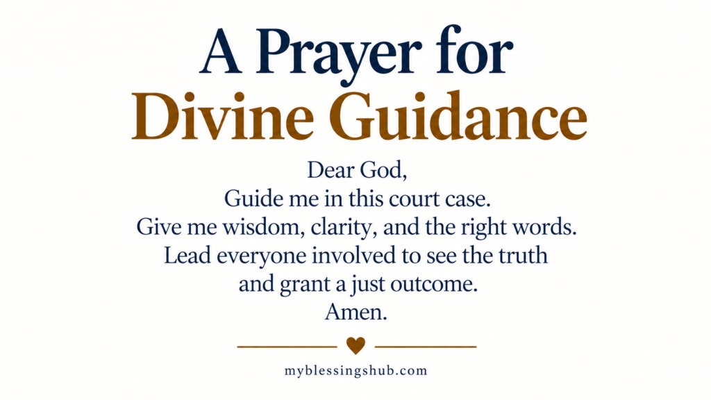 Prayers for Winning a Court Case