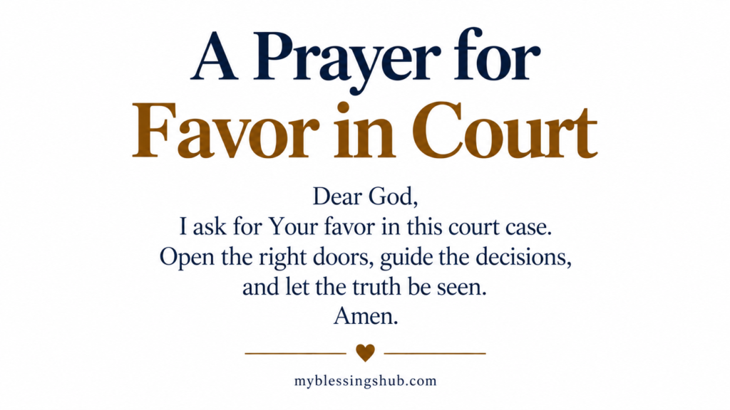 Prayer for wisdom and guidance for a lawyer and legal team