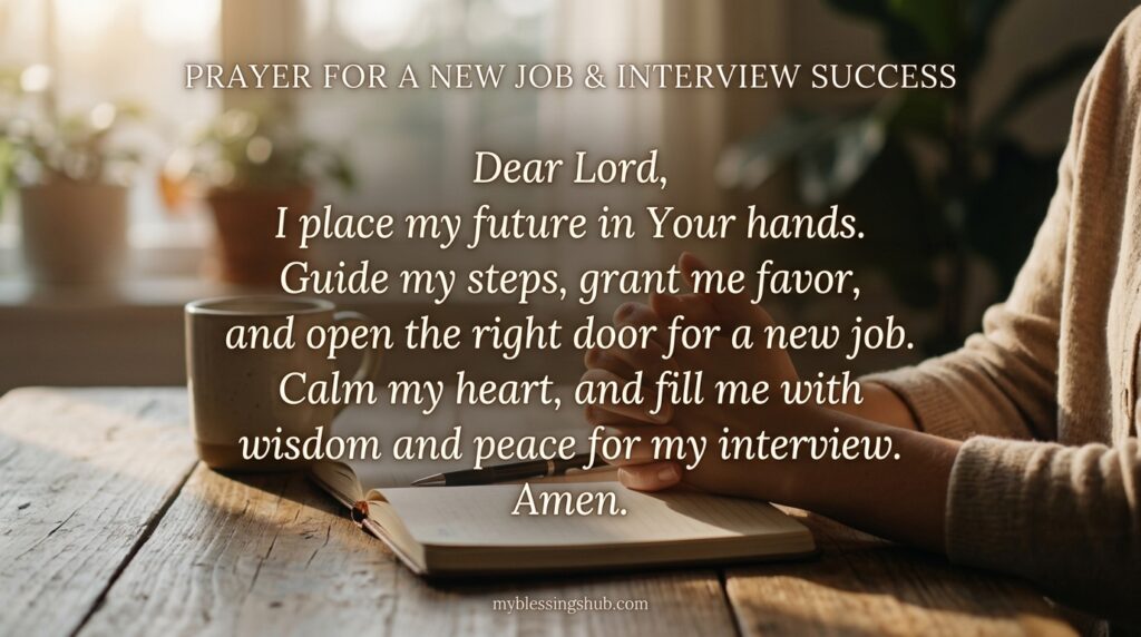 Prayer for a New Job and Interview Success