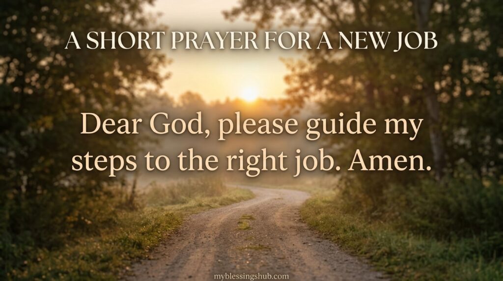 Prayer for a New Job and Interview Success