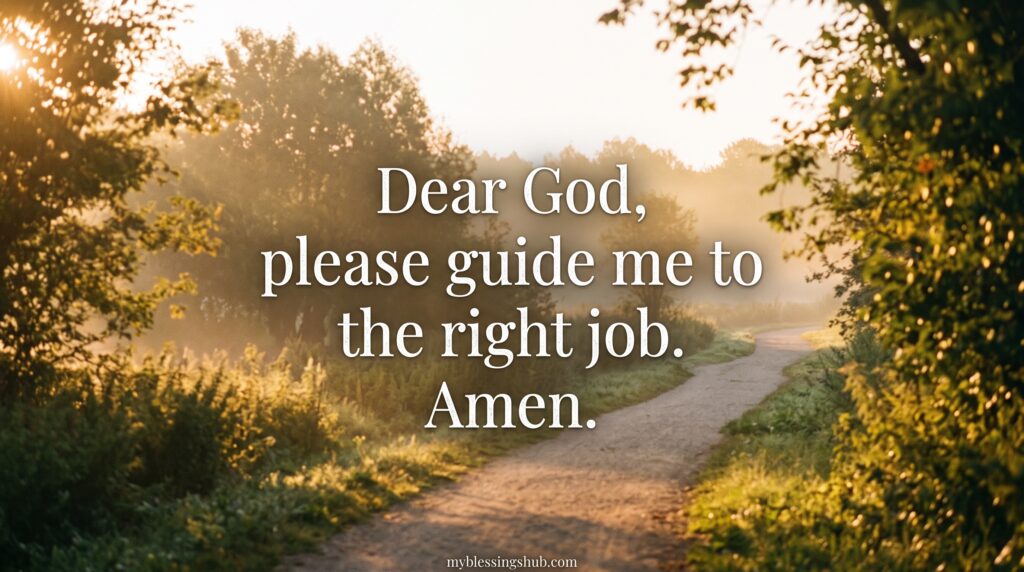 Prayer for a New Job and Interview Success