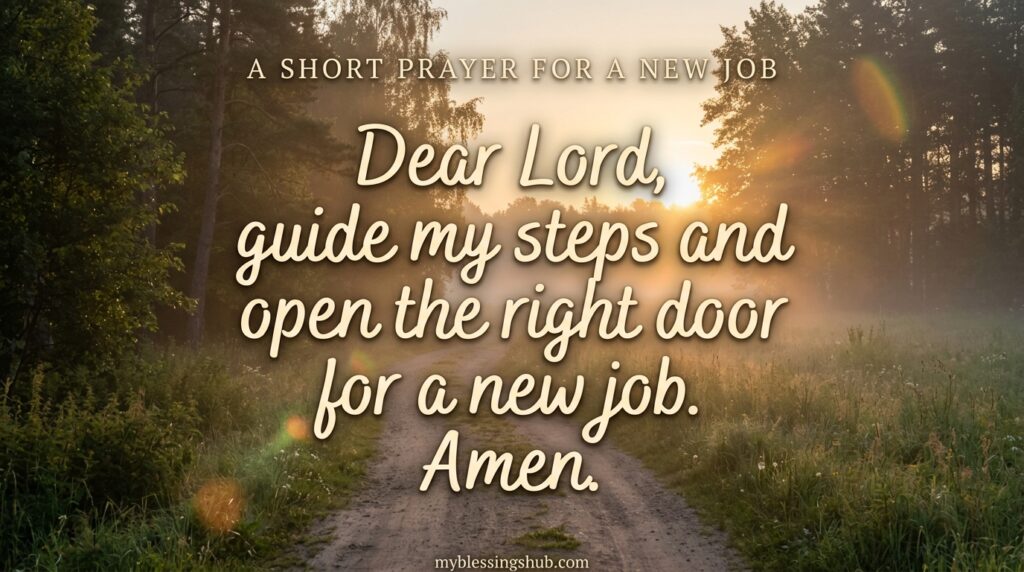 Prayer for a New Job and Interview Success