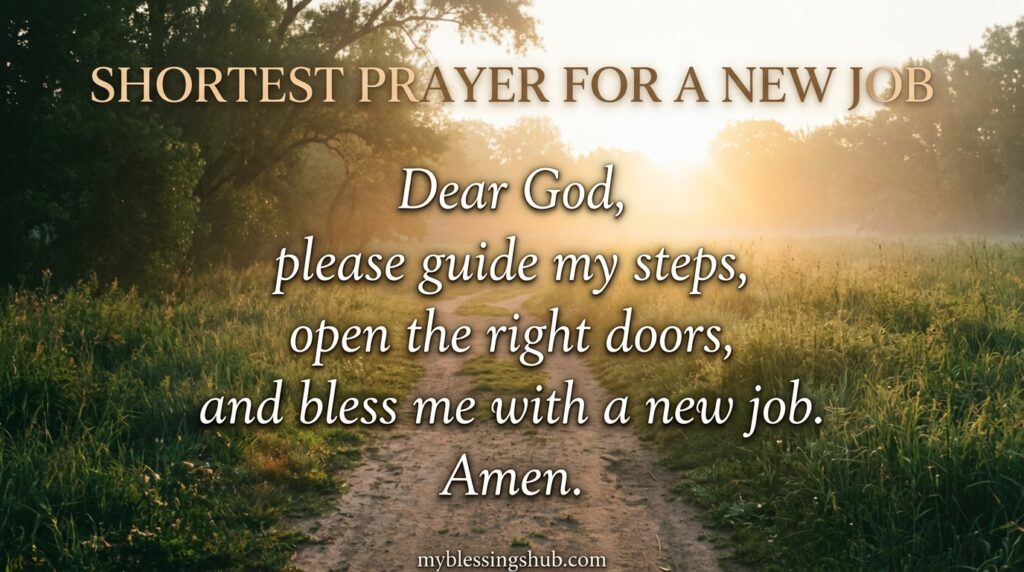 Prayer for a New Job and Interview Success