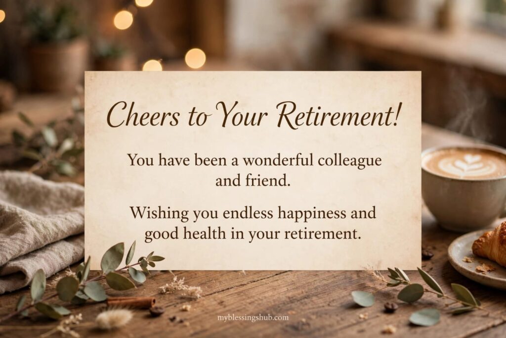 Retirement Blessings for a Coworker