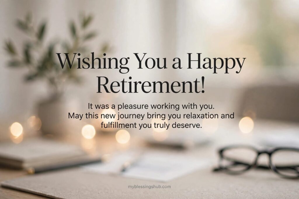 Retirement Blessings for a Coworker