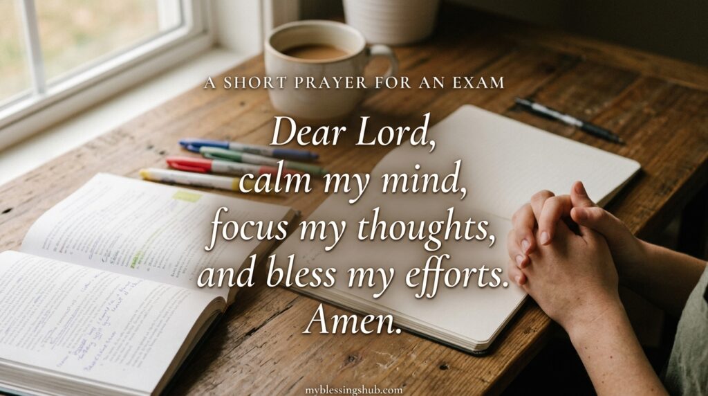 Short Prayer for Passing an Exam Successfully