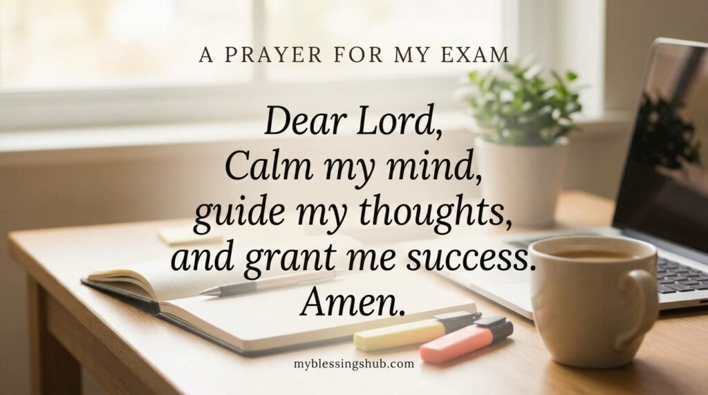 Short Prayer for Passing an Exam Successfully
