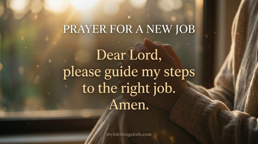Prayer for a New Job and Interview Success