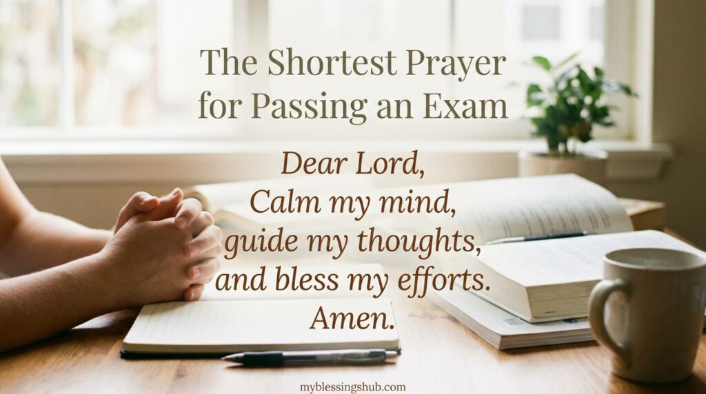 Short Prayer for Passing an Exam Successfully