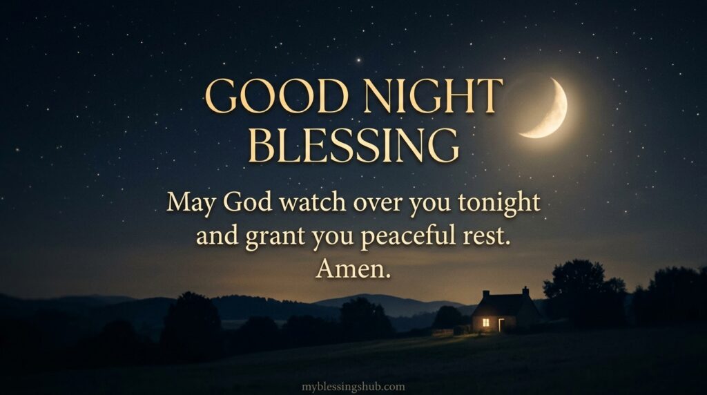 Good Night Blessings and Prayers for Peaceful Sleep