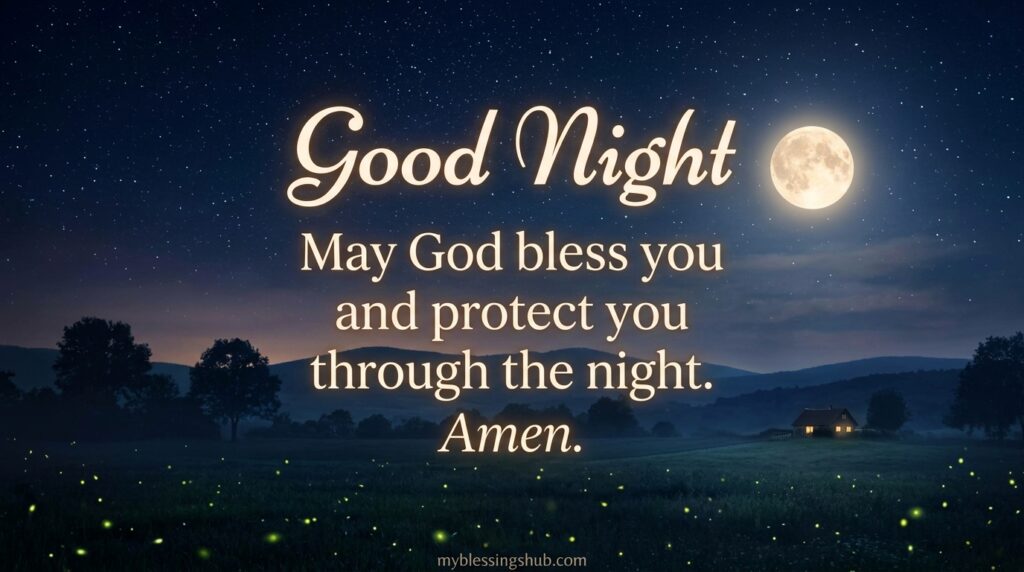 Good Night Blessings and Prayers for Peaceful Sleep