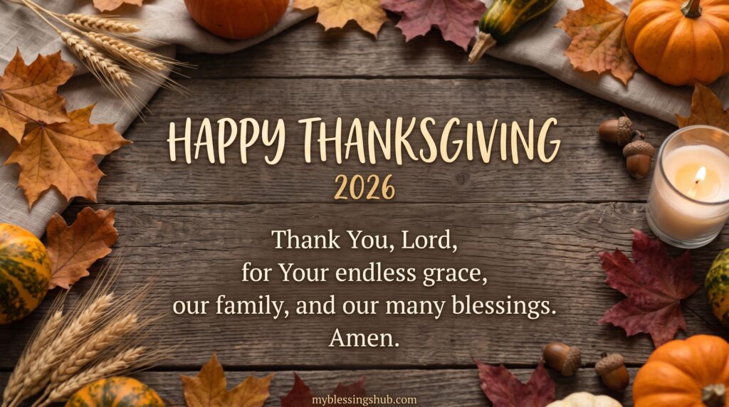thanksgiving prayers and blessings