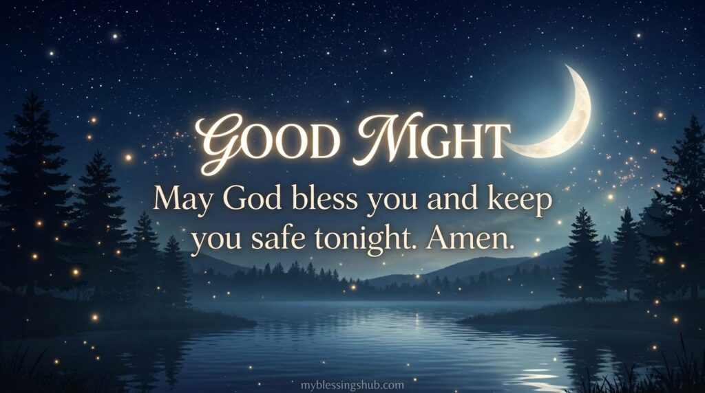 Good Night Blessings and Prayers for Peaceful Sleep