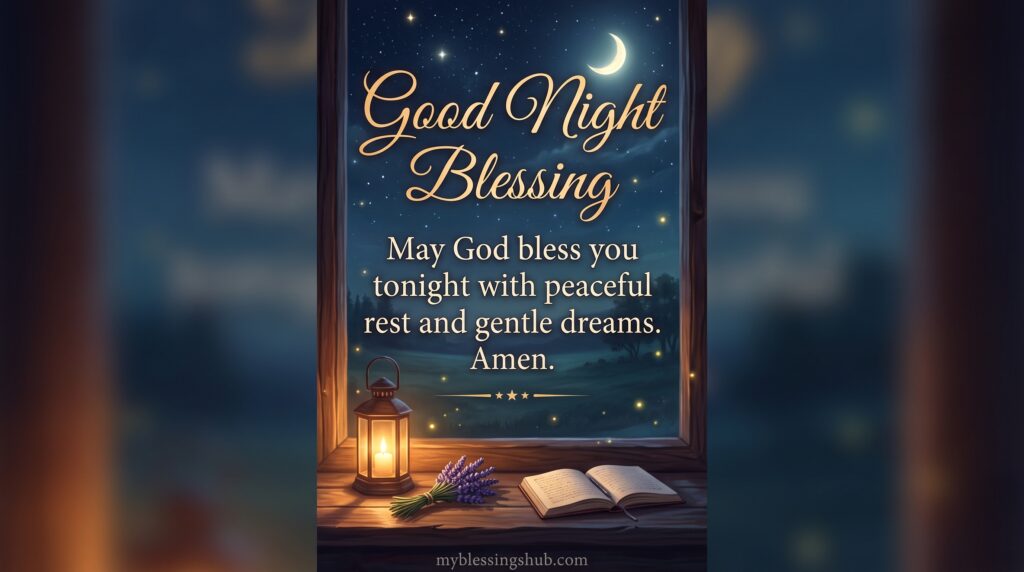 Good Night Blessings and Prayers for Peaceful Sleep